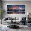 Montagne montagne, art sur toile tendue, ensemble de 3 reproductions de peintures à l'huile pour salon-129394827