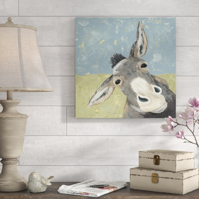 «Farm Life-Mule» par Jade Reynolds, reproduction d'art sur toile, H 20 po x l 20 po, Toile tendue