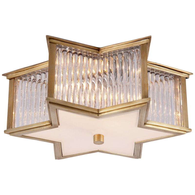 Sophia 2 - Light Flush Mount, Natural Brass