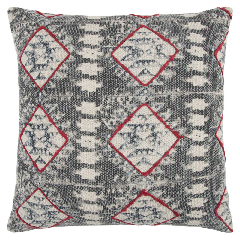 Geometric Cotton Throw Pillow