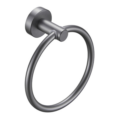 Corrosion and rust resistant wall mounted bathroom towel ring
