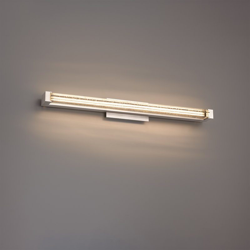 Skein 33.38" Dimmable LED Bath Vanity & Wall Light With Crystal Shade And Built In Color Temperature Switch (2700K/3000K/3500K/4000K)