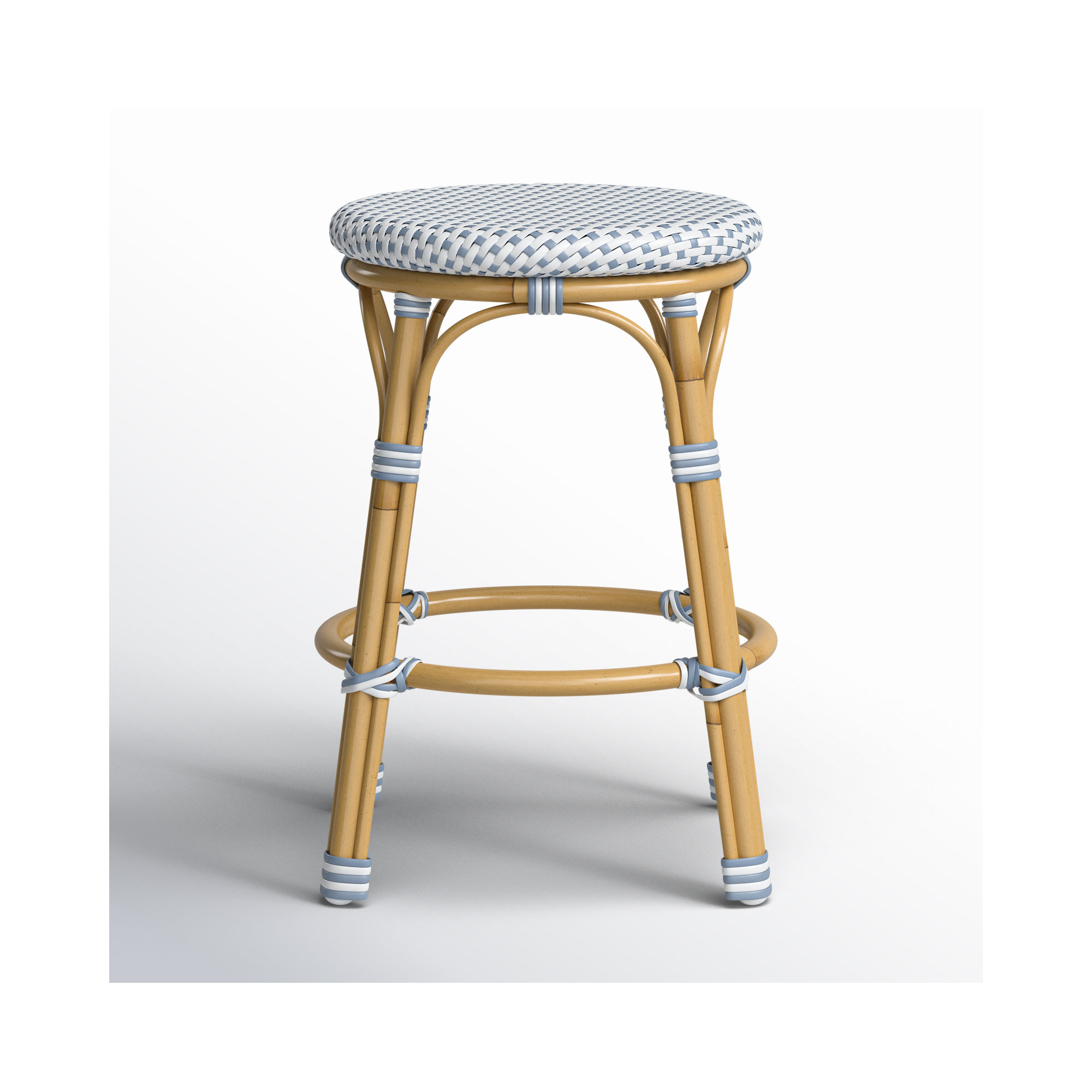 Ellie Patio Counter Stool, Blue