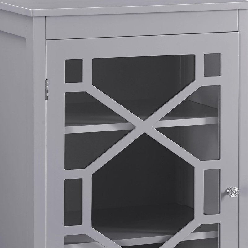 Azlaan Accent Cabinet, Gray