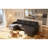 Linen Upholstered Modular Sectional With 2 Ottomans-845985754
