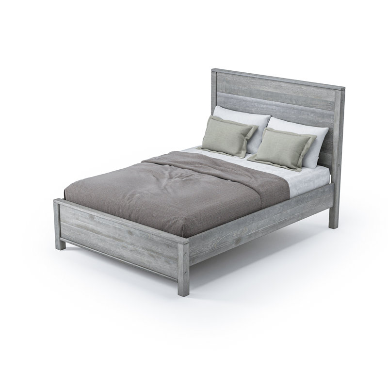 Standard Baja Platform Bed - Full Size - Driftwood Grey Finish, Full / Double, Driftwood Gray