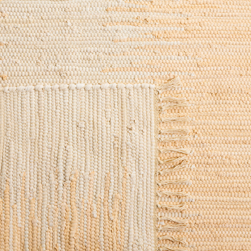 Cayman Hand Woven Cotton Abstract Rug, Rectangle 5' x 8'