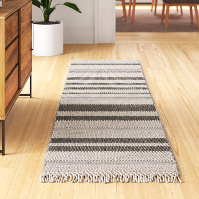 Tapis ivoire / gris foncé Charvik