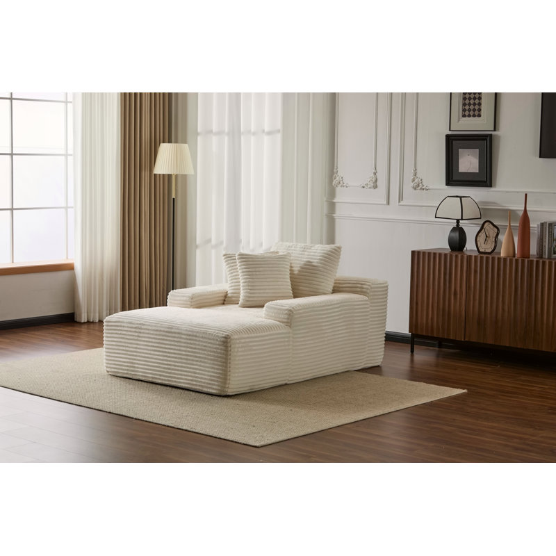Méridienne surdimensionnée surdimensionnée Cozy Cloud Couch, Blanc