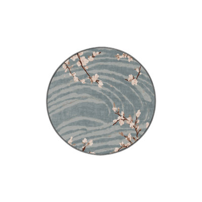 Machine Washable Gray Area Rug