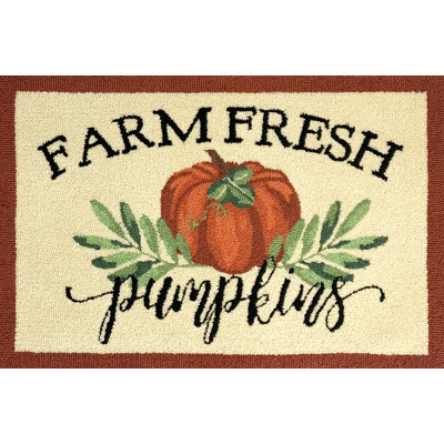 Farm Fresh Pumpkins Cream Size 24X36