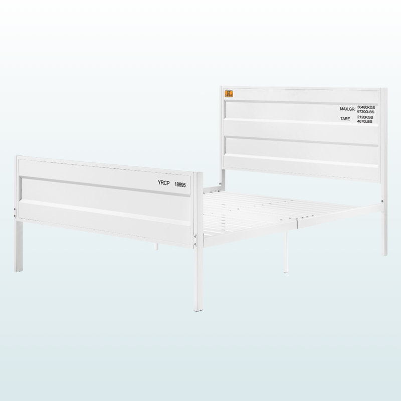 Lit double Nacre, Blanc
