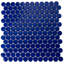 Penny 1 " X 1 " Straight Edge Glass Mosaic Sheet Wall & Floor Tile-1946857691