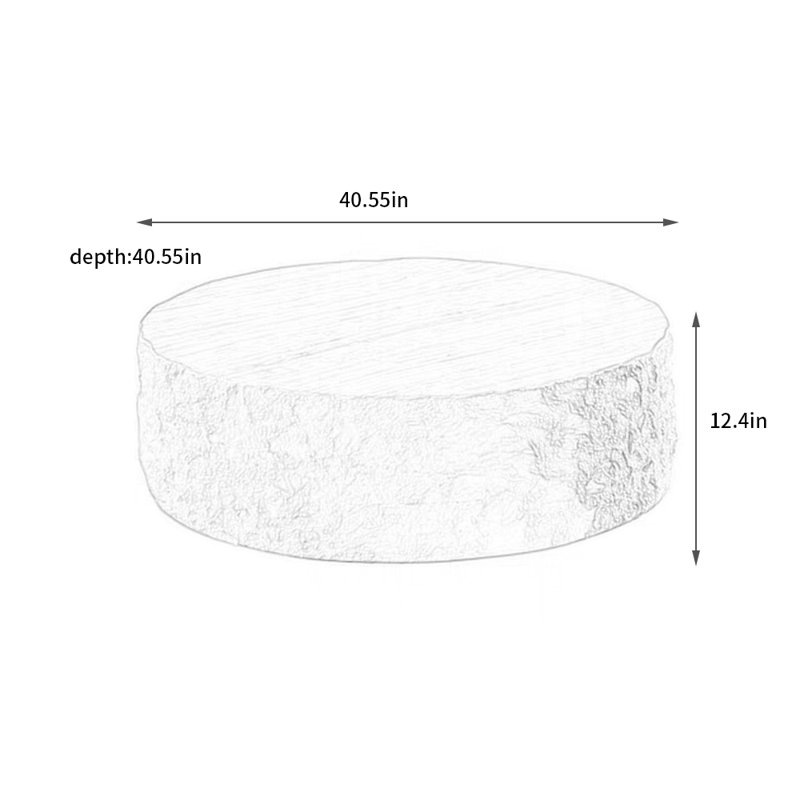 Modern simple wabi-sabi coffee table
