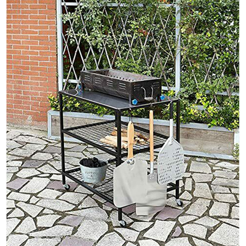 Rheems Rectangular Metal Outdoor Bar Table , 60cm cm W 80cm cm D