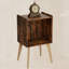 Support pour tourne-disque avec rangement Mid-Century