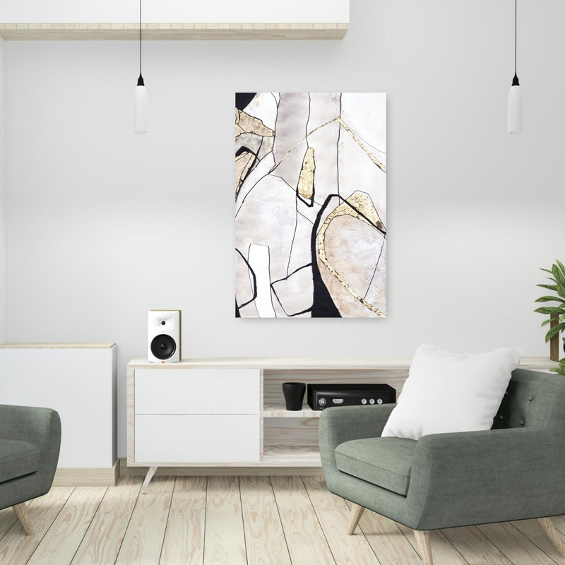 Art naturel abstrait de formes naturelles, H 36 po x l 24 po
