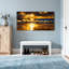 Nautique et plage, coucher de soleil, vagues de l'océan, lumière dorée, reflet, plage, ciel, nuages-134963137