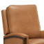 Fauteuil inclinable manuel en cuir véritable Liauro de 32,3 po de largeur avec cadre en bois massif (ensemble de 2)-769439673
