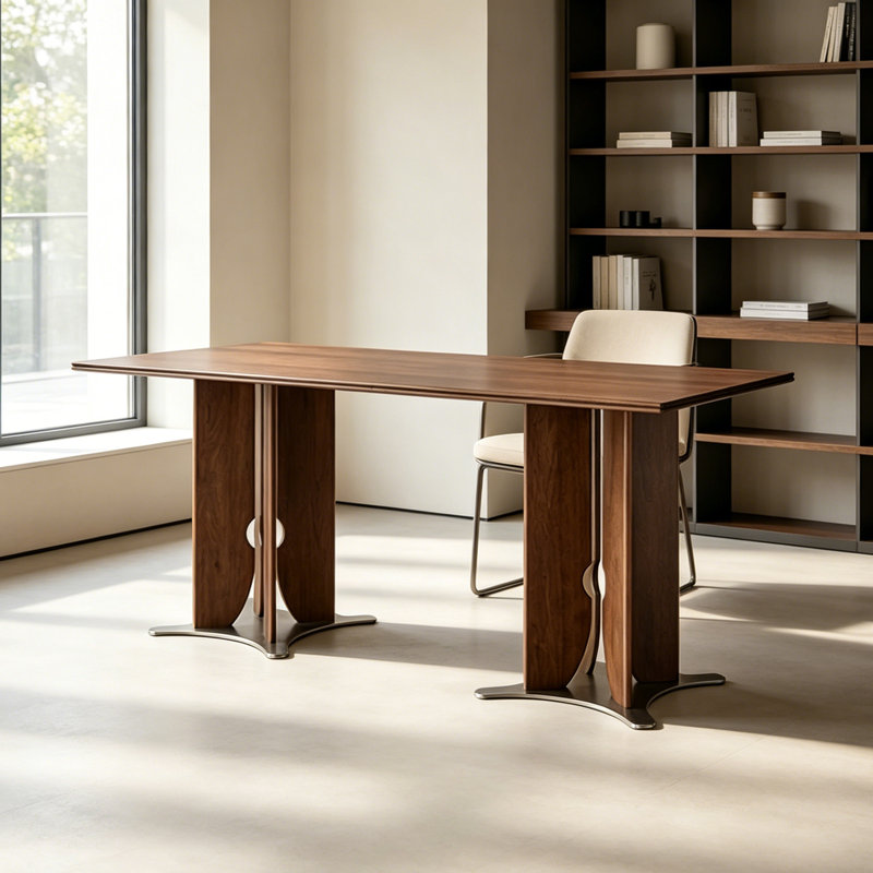 Creative table leg art design rectangular desk, 29.92" H x 78.74" W x 35.43" D