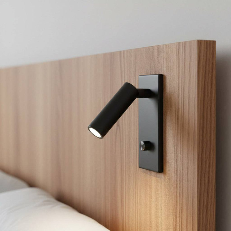 Aluminium LED Swing Arm Sconce, Matte Black