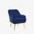 Velours bleu marine est en rupture de stock