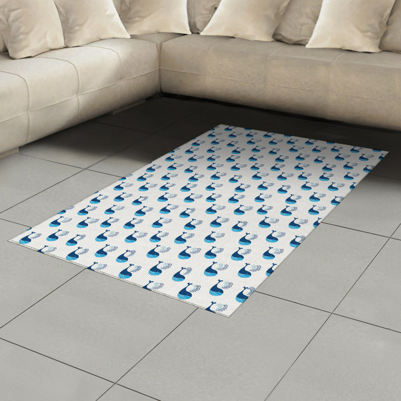 Tapis décoratif en polyuréthane à haute densité Whale, Rectangle— 4 pi x 5 pi 8 po
