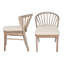 Ensemble de 2 chaises de salle à manger d'extérieur-129245587