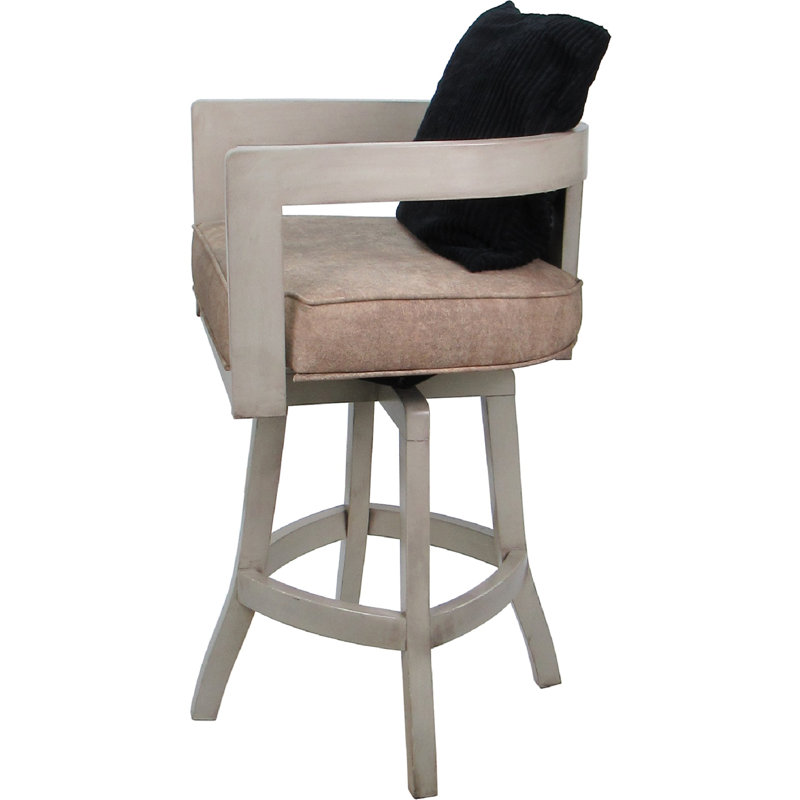 Tabouret de bar Megill, Sand, Bar Stool (30" Seat Height), Beige