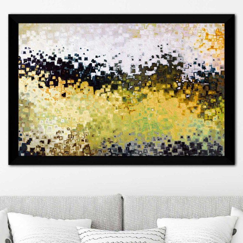 «Mark 16: 6 He Is Risen» par Mark Lawrence - reproduction, Cadre noir, H 27,5 po x l 39,5 po x P 0,75 po