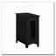 Table d'appoint rectangulaire étroite, placage noir uni-1038294910