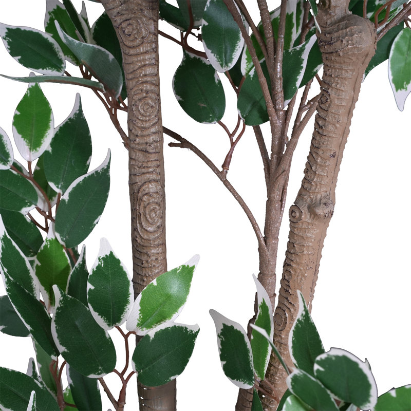 Ficus artificiel 69 po avec pot 69 po, H 69 po x l 31 po x P 31 po
