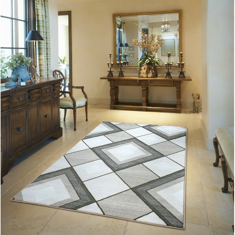 Gibeon Geometric Area Rug, Rectangle 200 x 290cm