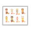 Ba-737 - Bottes de cowboy à motif neutre encadrées sur bois par Martina Pavlova-97263804-97263797
