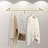 Hanzhe 71'' Metal Wall Mounted Clothes Rack