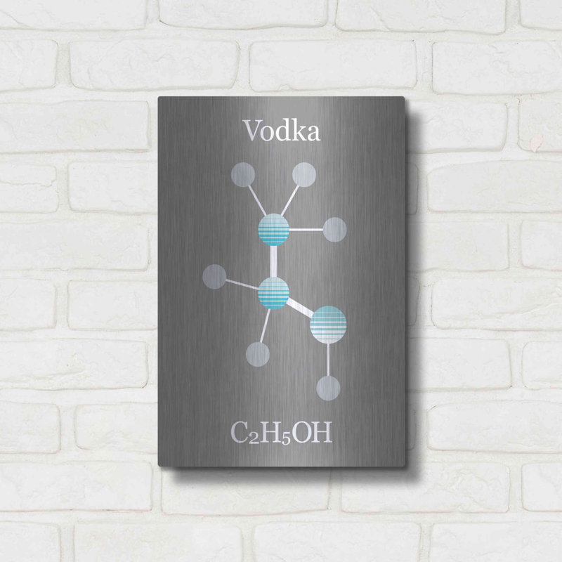 " Vodka Molecule " by Maxim, 16" H x 12" W