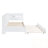 Twin Size Daybed With Twin Size Trundle, Storage Shelf And USB Charging Ports-347146537-347146543