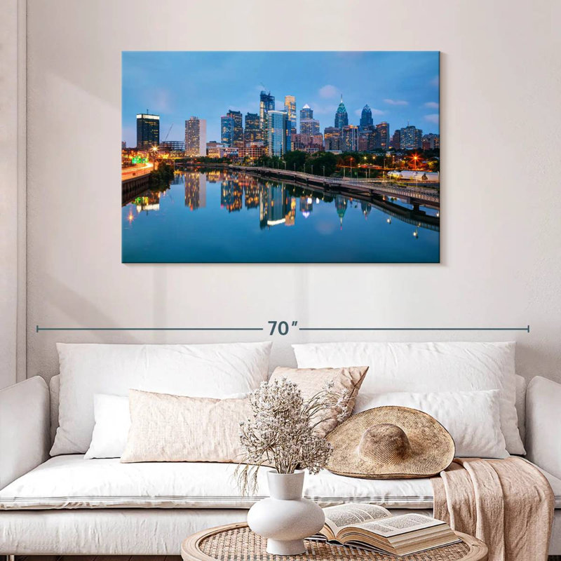Sireci Philadelphia Before Dark, 30" H x 45" W