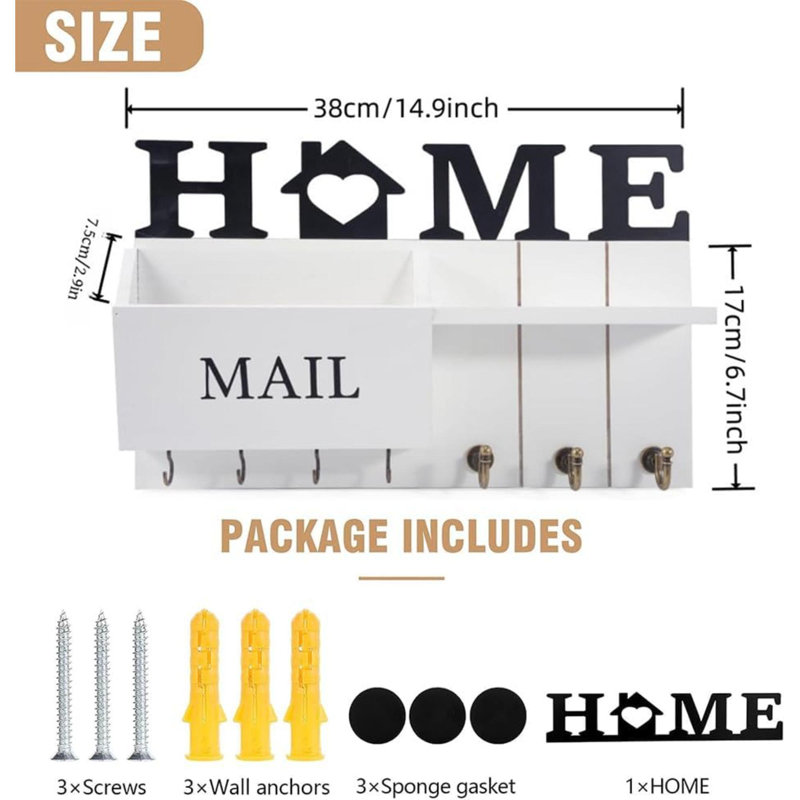 Wall Organizer, White