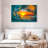 Gillard Golden Sunset Wave Canvas Print-472242410-472242384