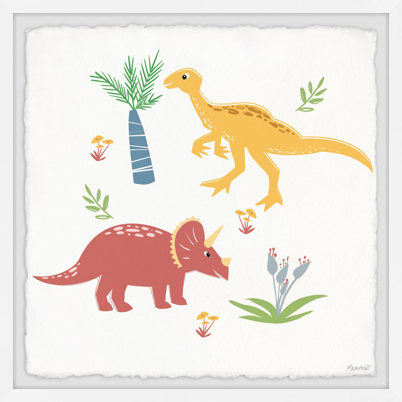 «Bonita Dinosaur Wild Walk», reproduction encadrée, H 12 po x l 12 po x P 1,5 po