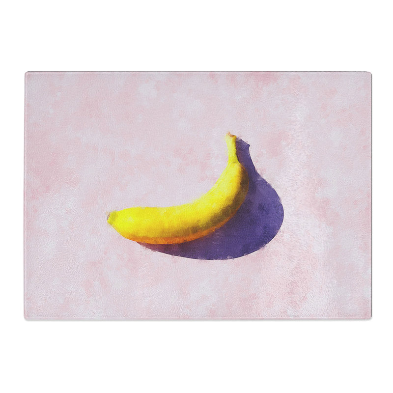 Tempered Glass the Banana Chopping Board, 20 cm x 28.5 cm