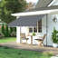 Dakota Fields 120cm W Polyester Cover Retractable Patio Awning-2008490661-2008490660