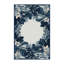 Tapis gris moelleux doux et moelleux à motif floral tropical - reliure marine-369929493