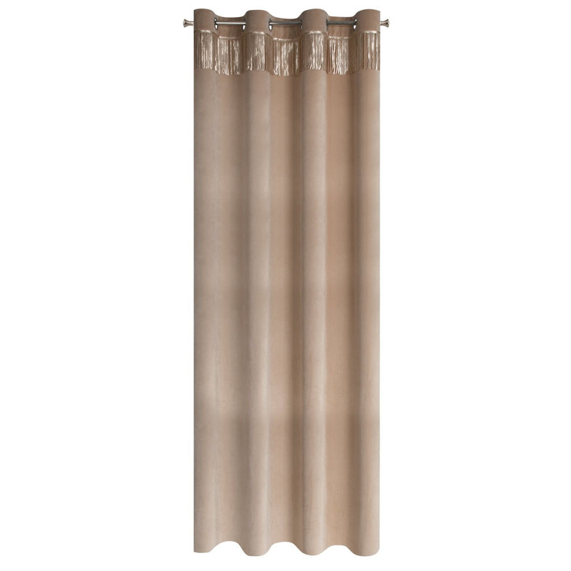 Subedi Blackout Curtains Single Panel, Beige