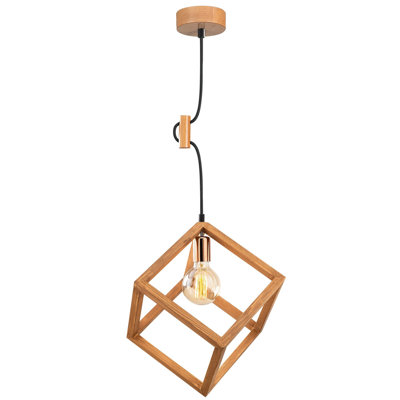 Luminaire suspendu carré unique à 1 lumière Hendrick
