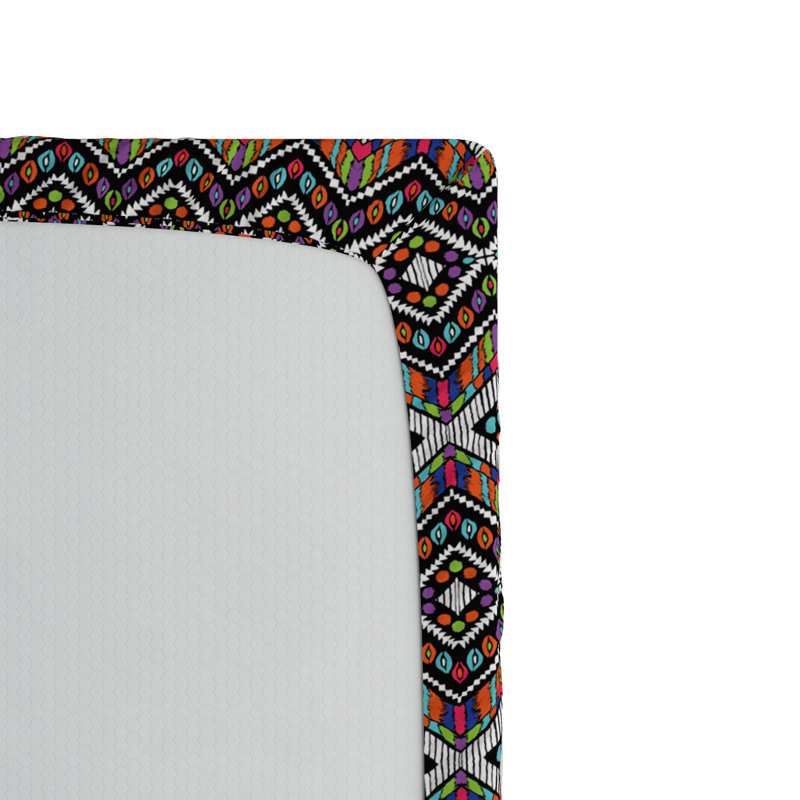 Microfiber Geometric Fitted Sheet, Full Fitted Sheet