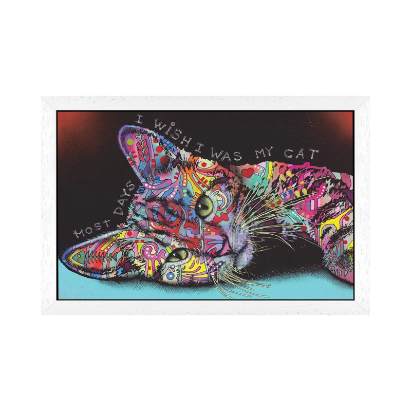 Most Days by Dean Russo - Giclee Art Print on Canvas, White Framed, 101.6 cm H x 66.04 cm W