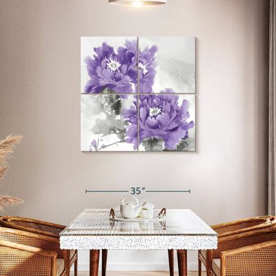 Harnek Flower Bloom In Amethyst I
