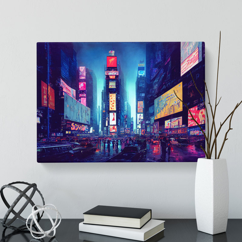 Modern Times Square Art Vol.1 - Wrapped Canvas, 35cm H x 50cm W x 3cm D